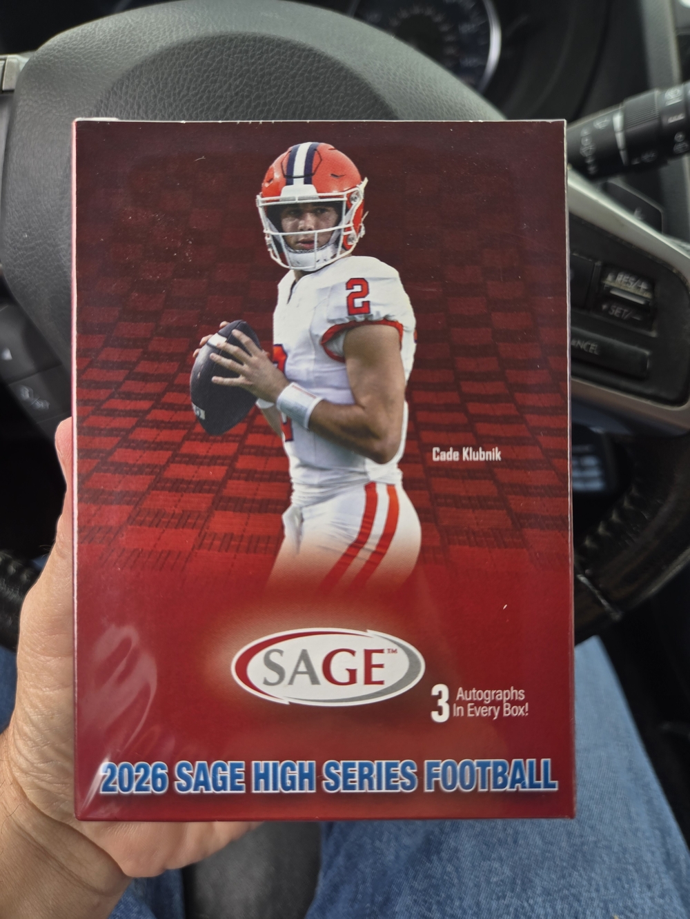Sage Red Football Trading Card Box - 2026 Sage High Series 3 Autos Inside